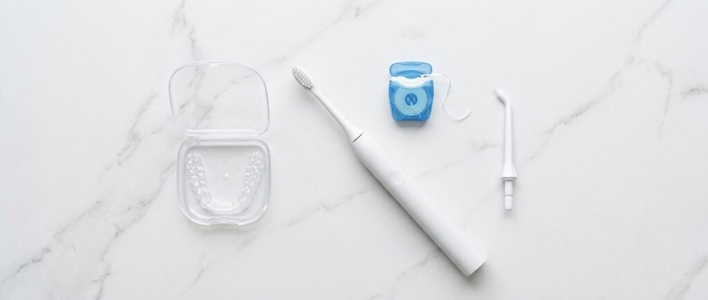 Daily oral hygiene products for gappy teeth care and maintenance