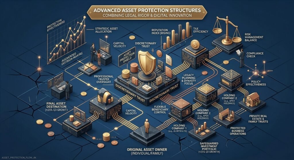 Advanced asset protection structures and trusts flowchart
