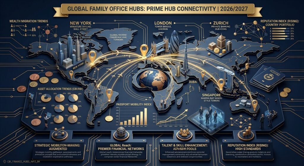 Global hubs for multi-generational family offices