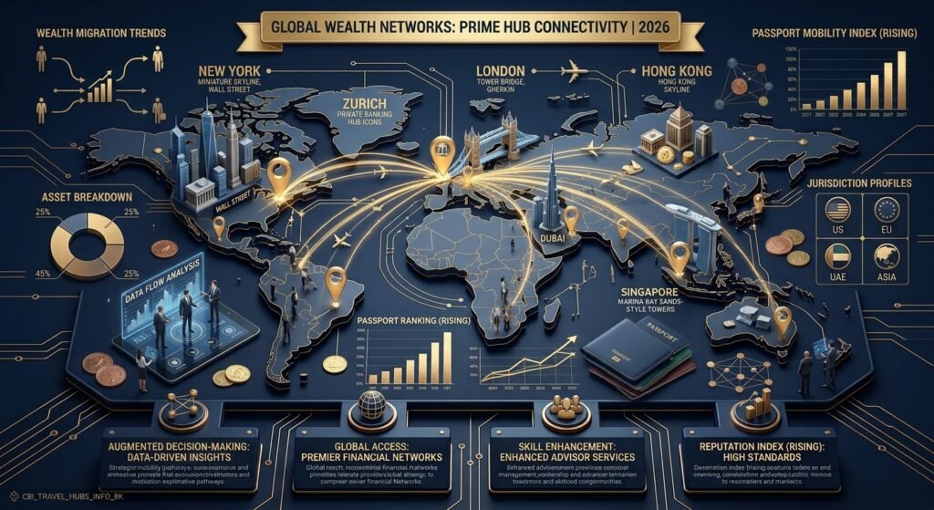 Global travel routes for second passport holders
