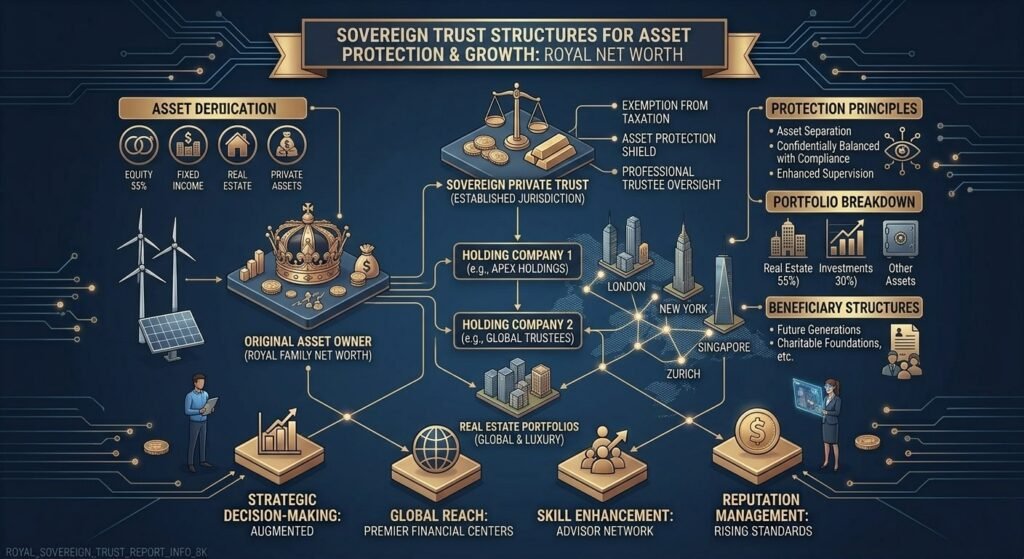 Wealth breakdown of the richest royal families